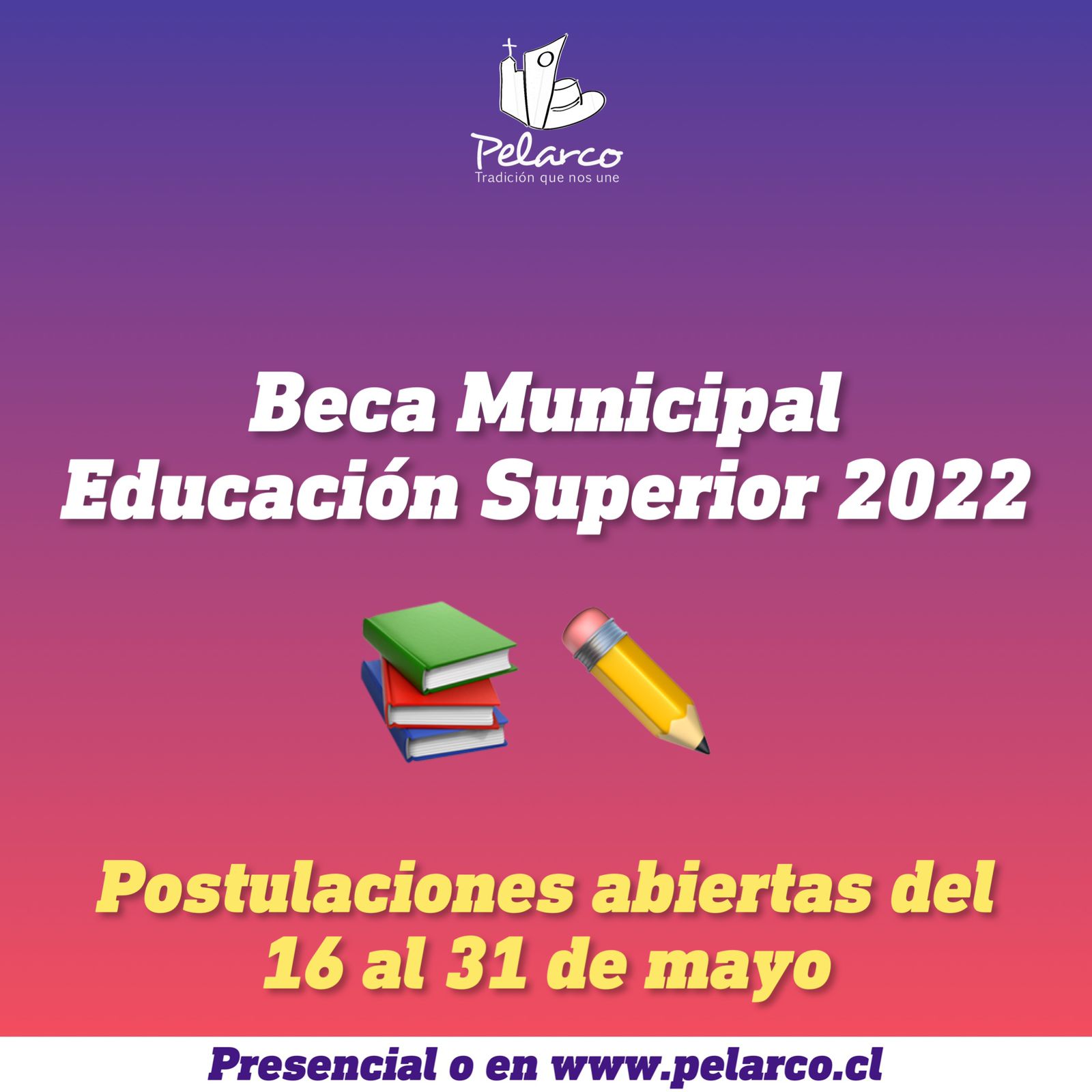 Anuncian cronograma de postulación para la Beca Municipal Educación Superior 2022