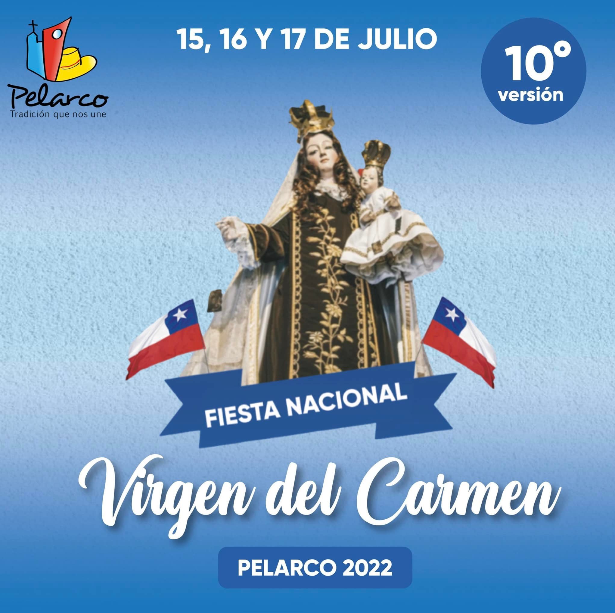 Anuncian programación artística de la Fiesta Nacional de la Virgen del Carmen